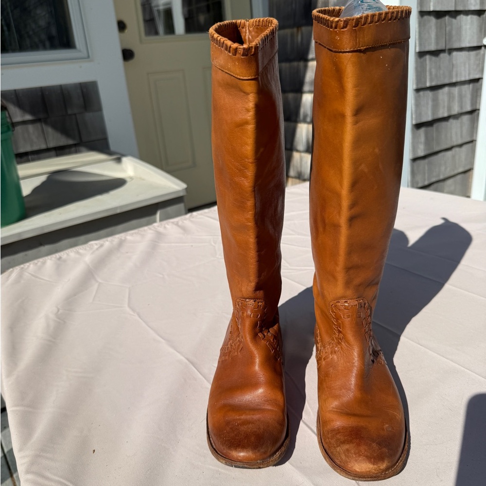 Frye Brown Lace Up Boots Timeless Design